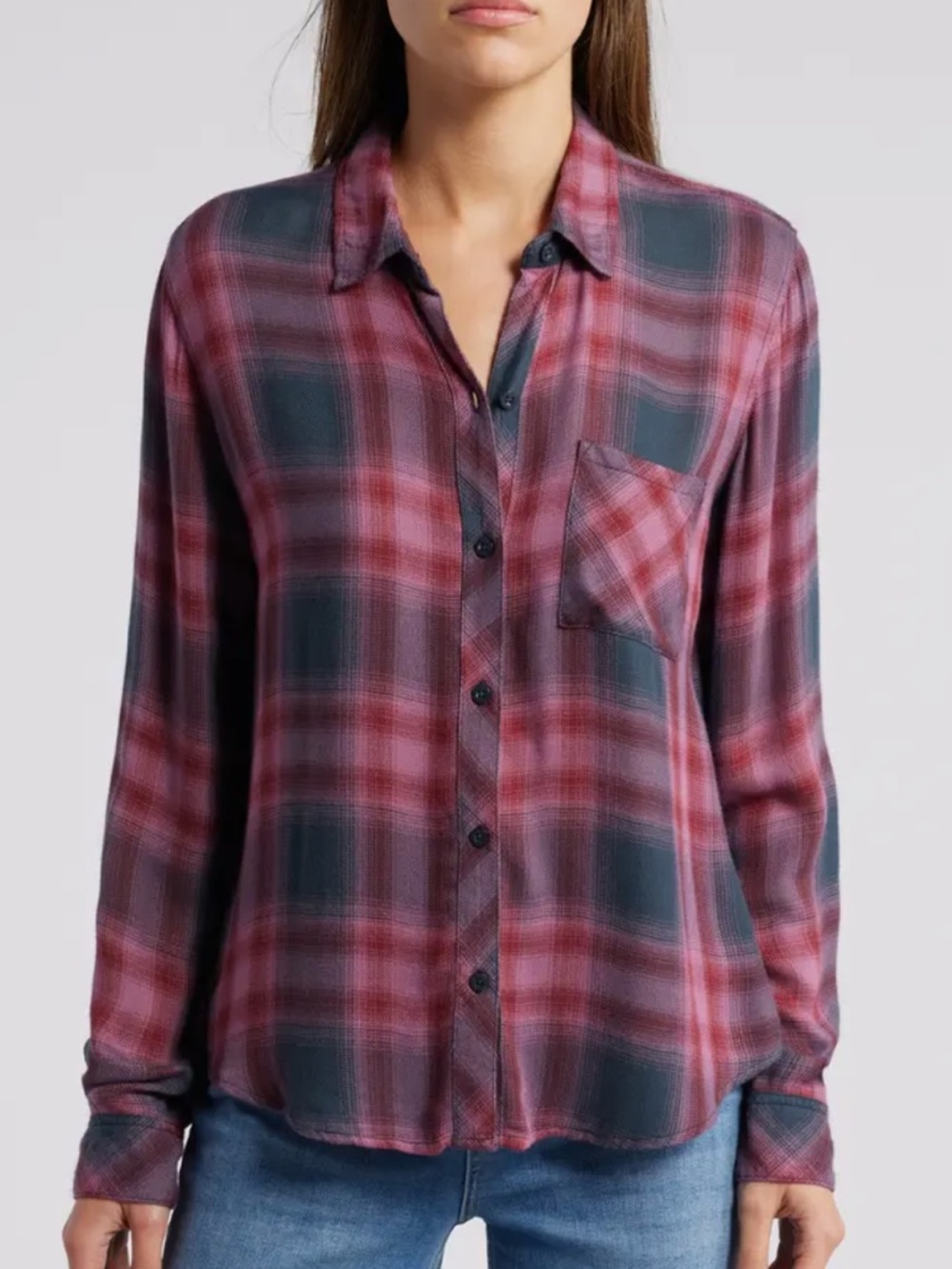 Rails Hunter Plaid Button Up Shirt sz S